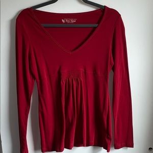 Victoria’s Secret Red Long Sleeve Shirt